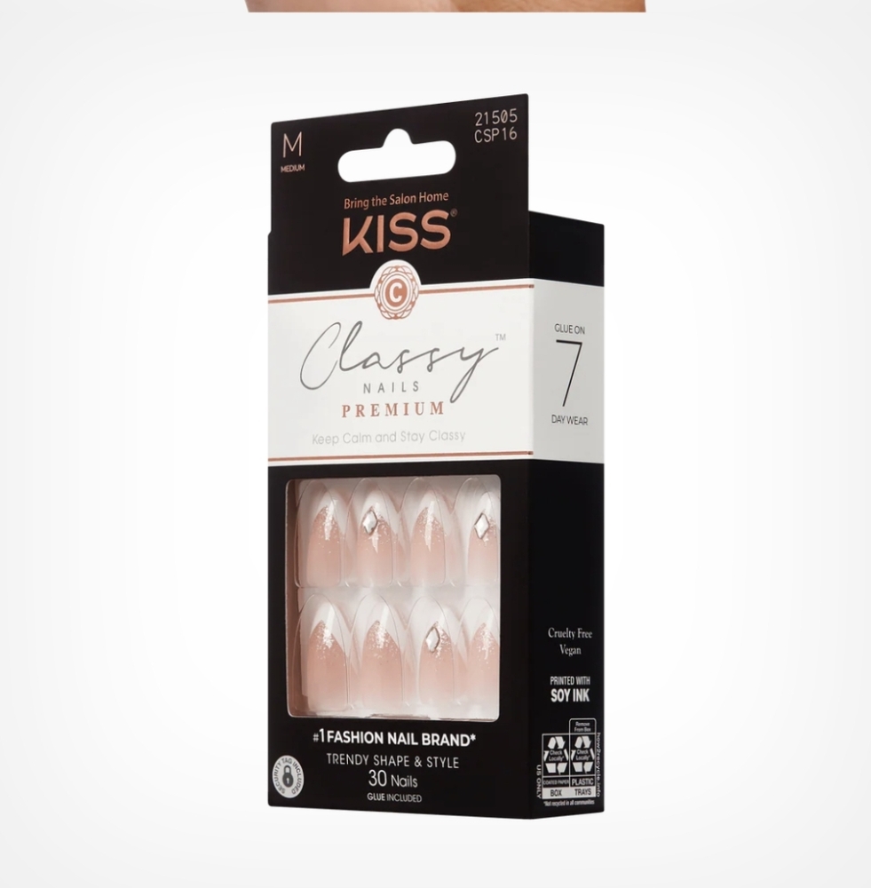 NEW! KISS Classy French Premium Nails